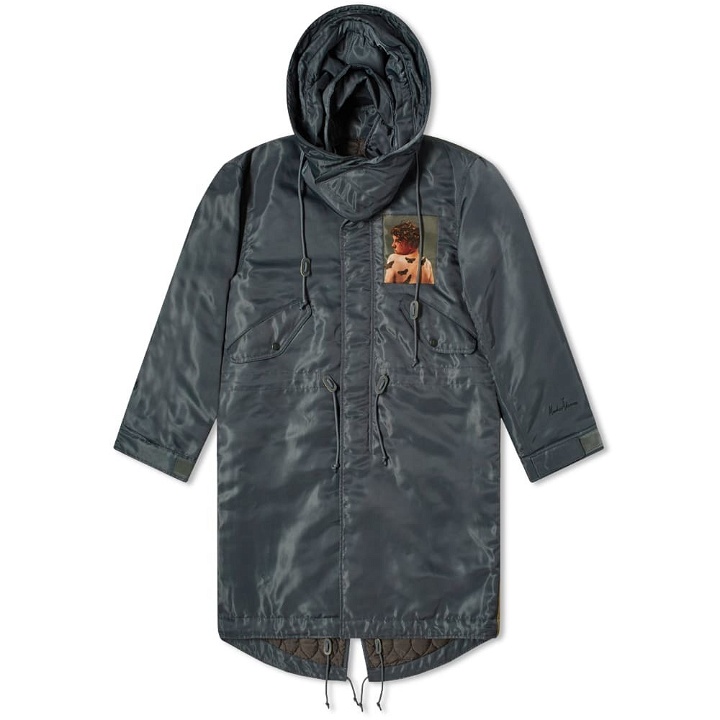 Photo: Undercover Undercoverism Oversized Parka Jacket With Face Print