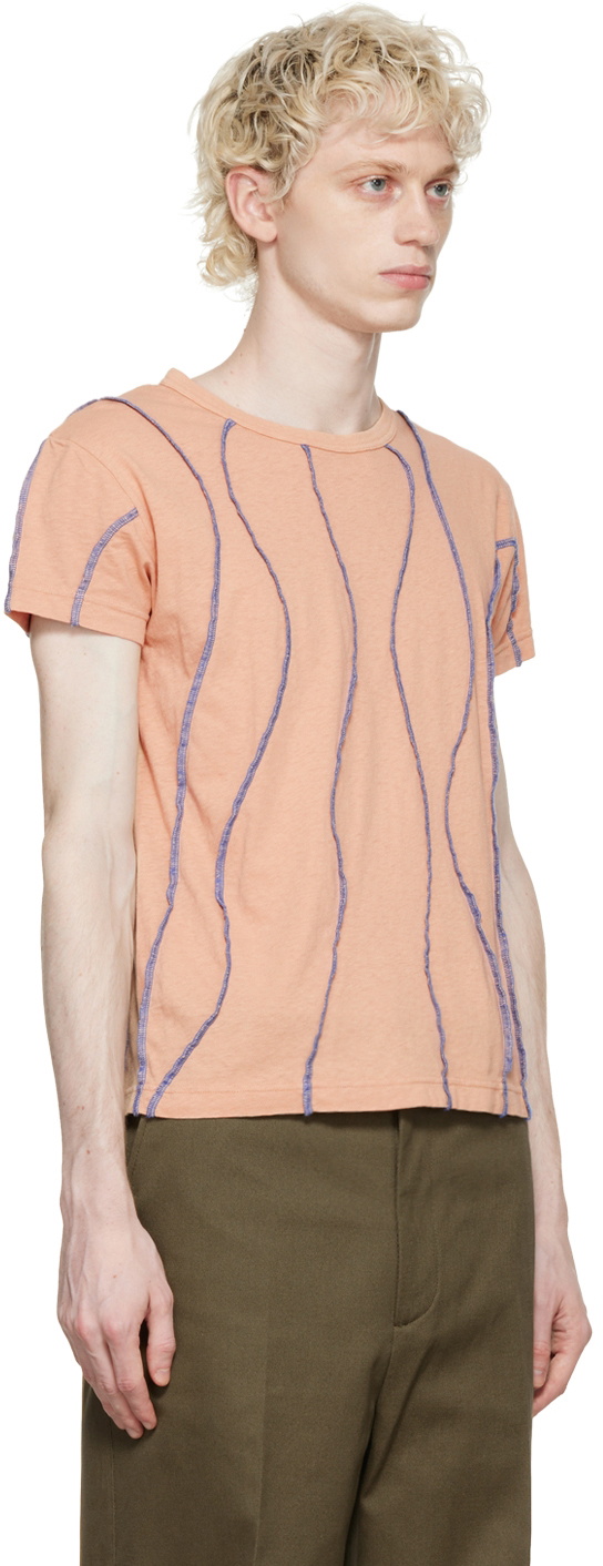 Acne Studios Pink Overlock Stitch T-Shirt Acne Studios