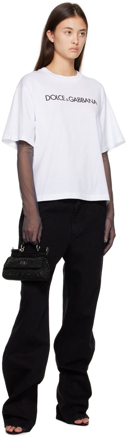Dolce & Gabbana White Crewneck T-Shirt