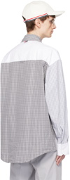 Thom Browne Gray & White Funmix Shirt