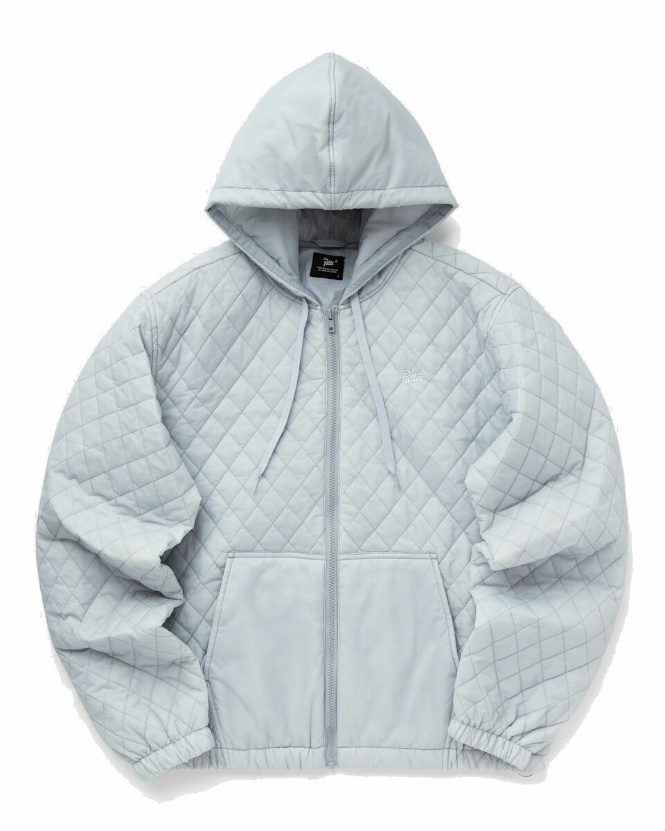 Photo: Patta Insulated Quilted Hooded Jacket Grey - Mens - Bomber Jackets/Windbreaker