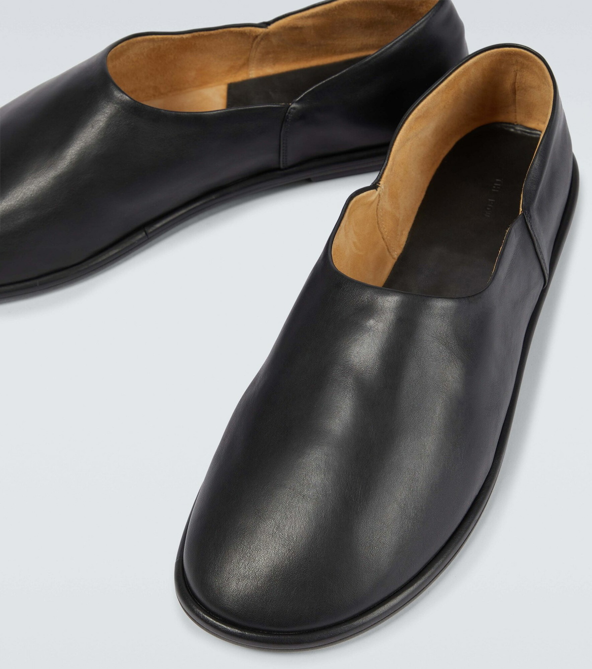 The Row Canal slip on leather shoes The Row