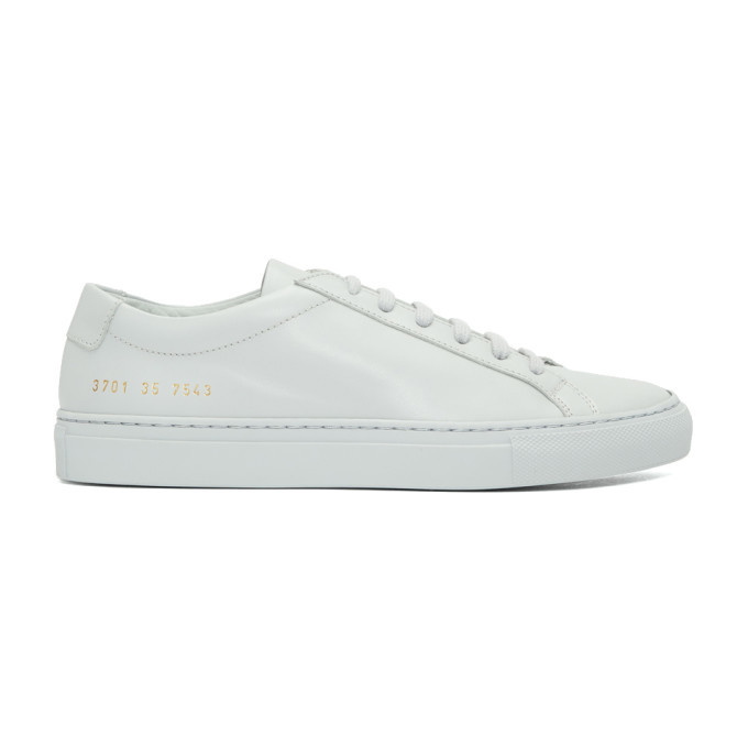 Photo: Woman by Common Projects Grey Original Achilles Low Sneakers