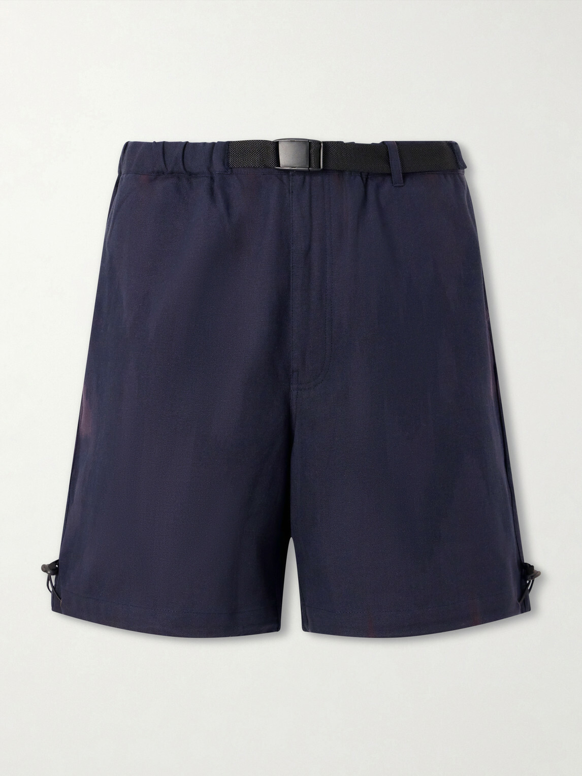Kardo - Kami Wide-Leg Belted Cotton Shorts - Black