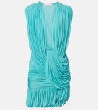 Christopher Esber Ripple draped jersey minidress