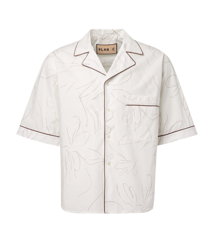 Photo: Plan C Printed cotton shirt