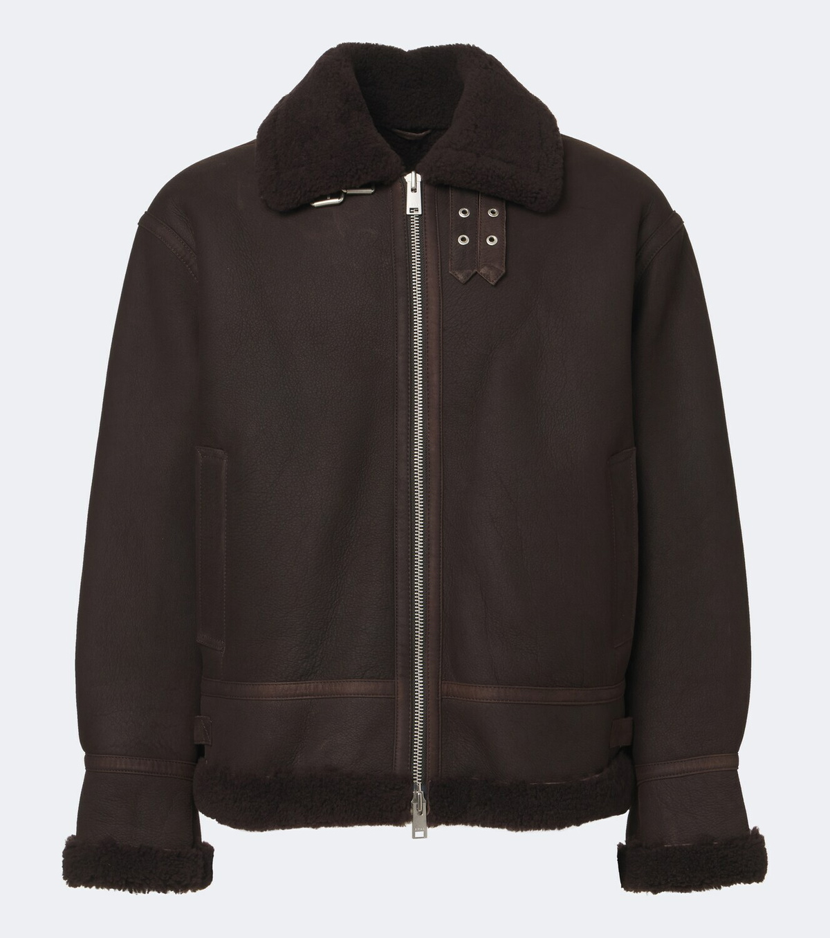 Arma Sano shearling-lined leather jacket