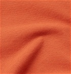 Brunello Cucinelli - Slim-Fit Contrast-Tipped Cotton-Piqué Polo Shirt - Orange