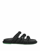 Farm Rio Black Tie Flat Sandal Womens Sandals in Black
