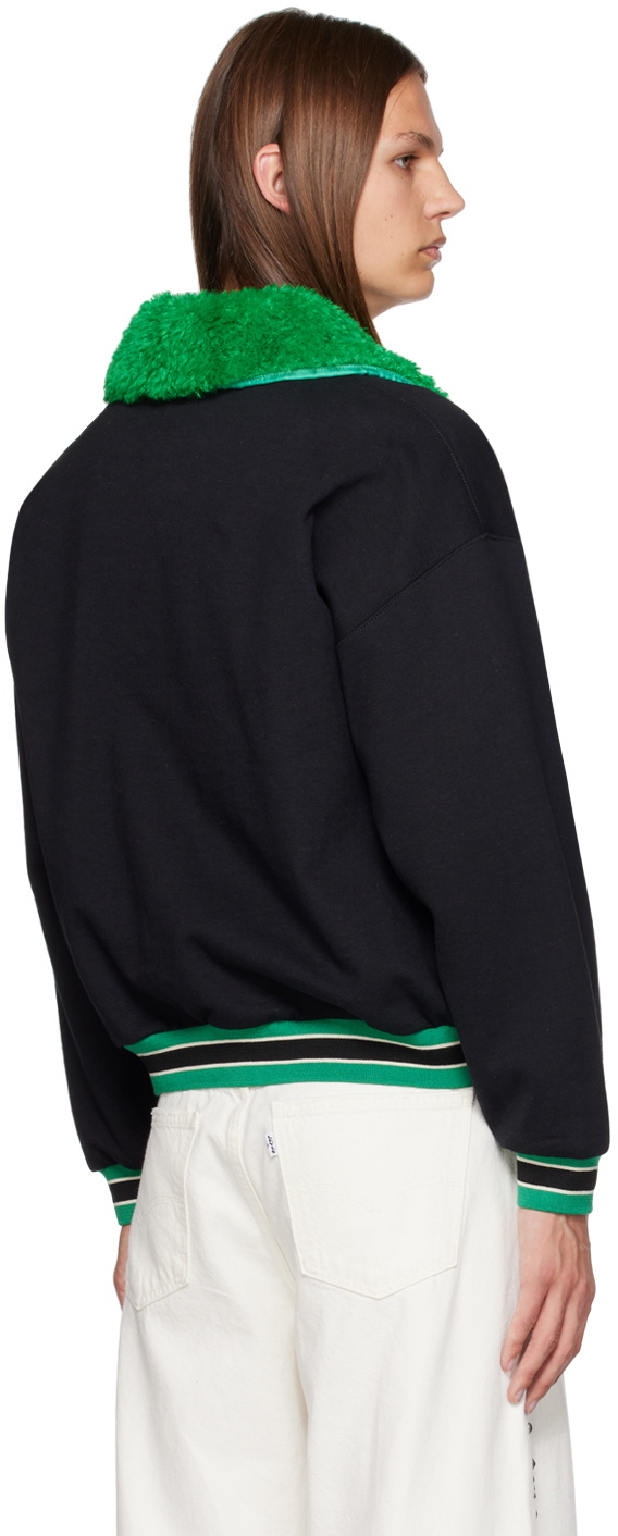Anna Sui SSENSE Exclusive Black Bomber Jacket