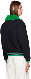 Anna Sui SSENSE Exclusive Black Bomber Jacket