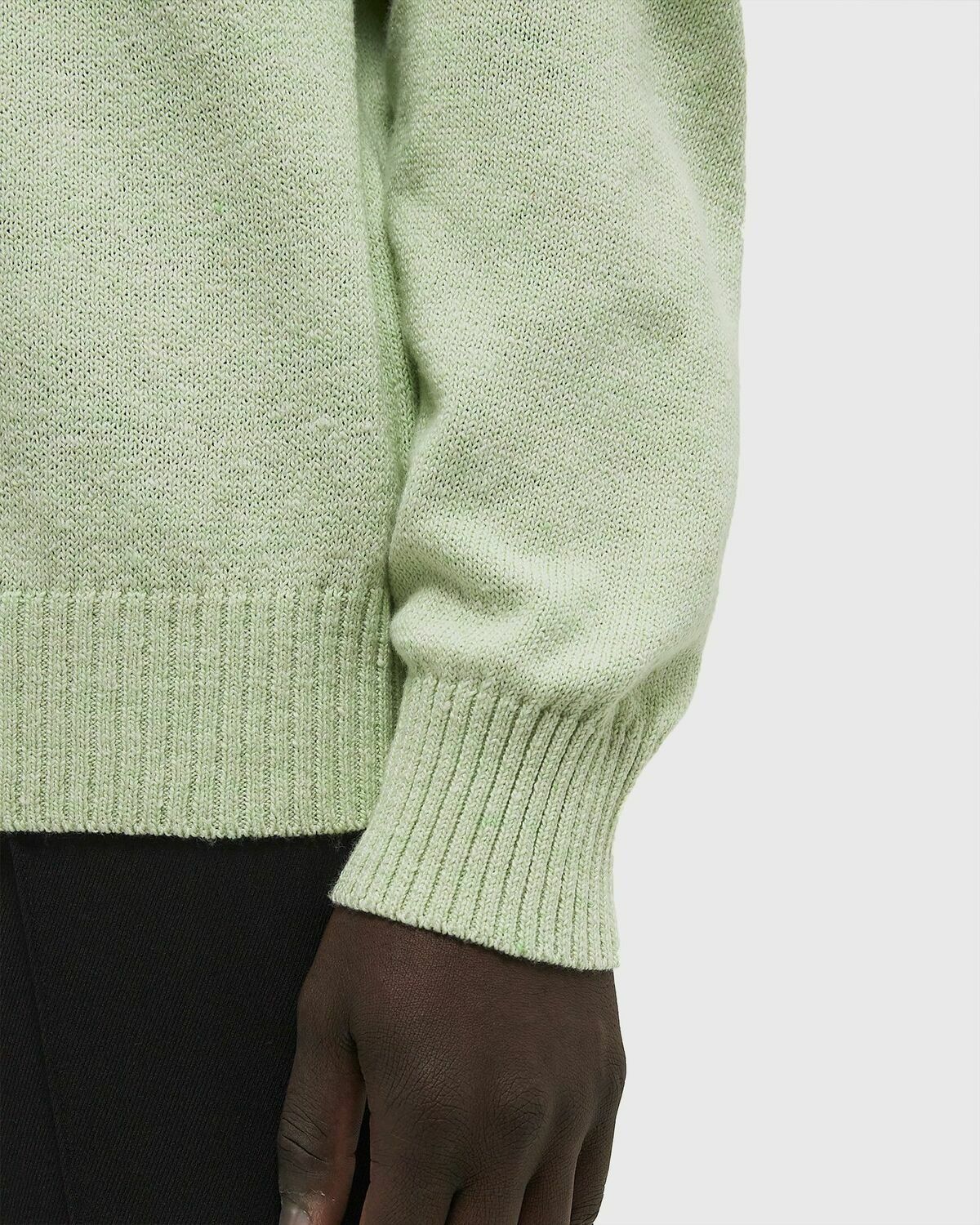 ØLÅF ESSENTIAL KNIT Green Mens Pullover