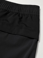 ON - Tapered Mesh-Panelled Recycled Shell Track Pants - Black