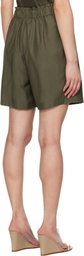 Silk Laundry Green Cotton Silk Boxer Shorts