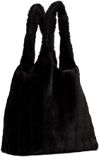 Anna Sui SSENSE Exclusive Black Faux-Fur Tote