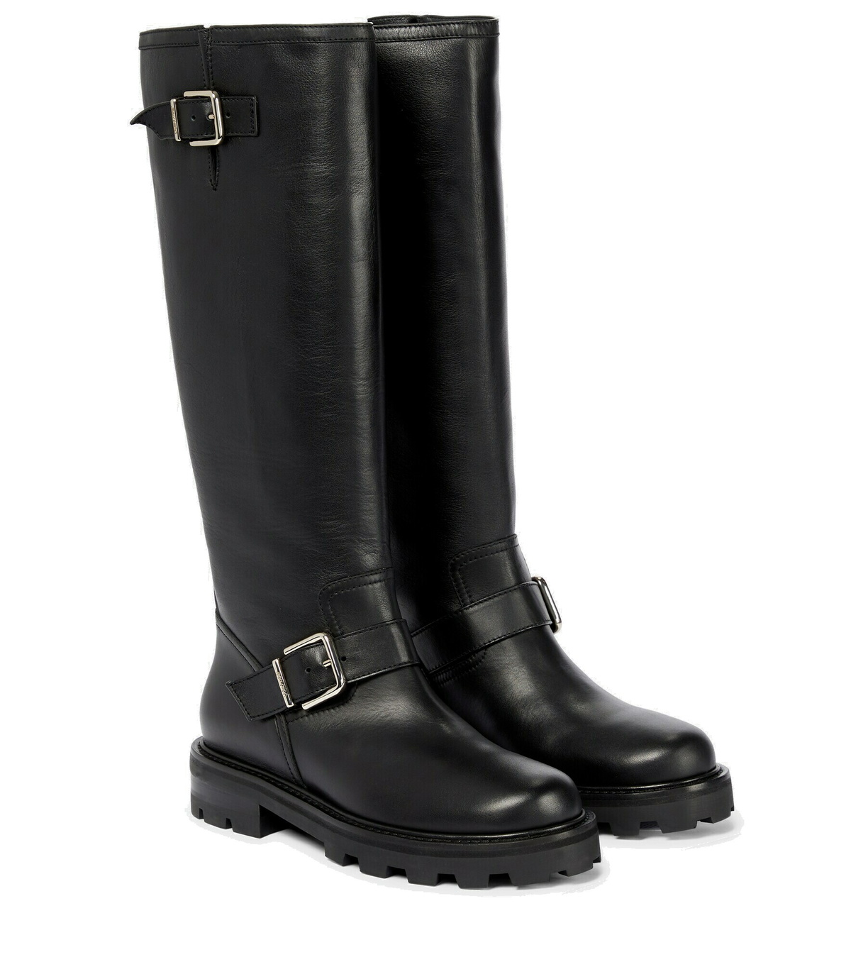 ショートブーツ・ブーティ Jimmy Choo Brooklyn Shiny Leather Biker Boots Jimmy Choo Brooklyn Leather Moto Booties | Neiman Marcus