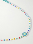 Luis Morais - Gold, Enamel, Glass and Pearl Beaded Necklace