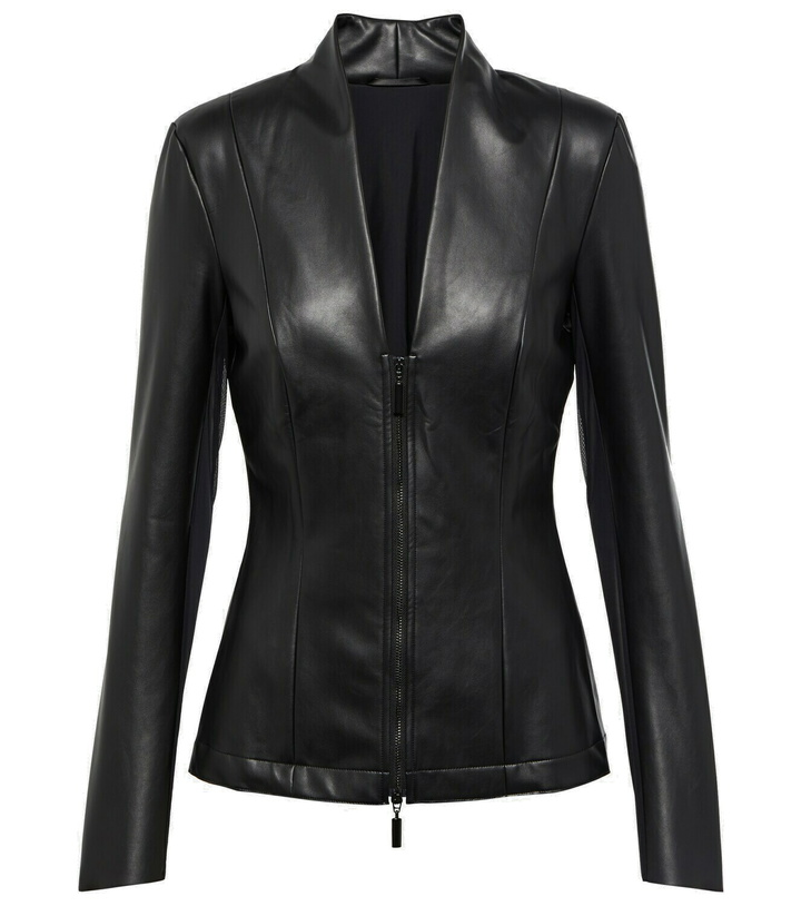 Photo: Wolford Jenna faux leather blazer