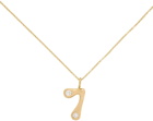 BRENT NEALE Gold Bubble Number 7 Necklace