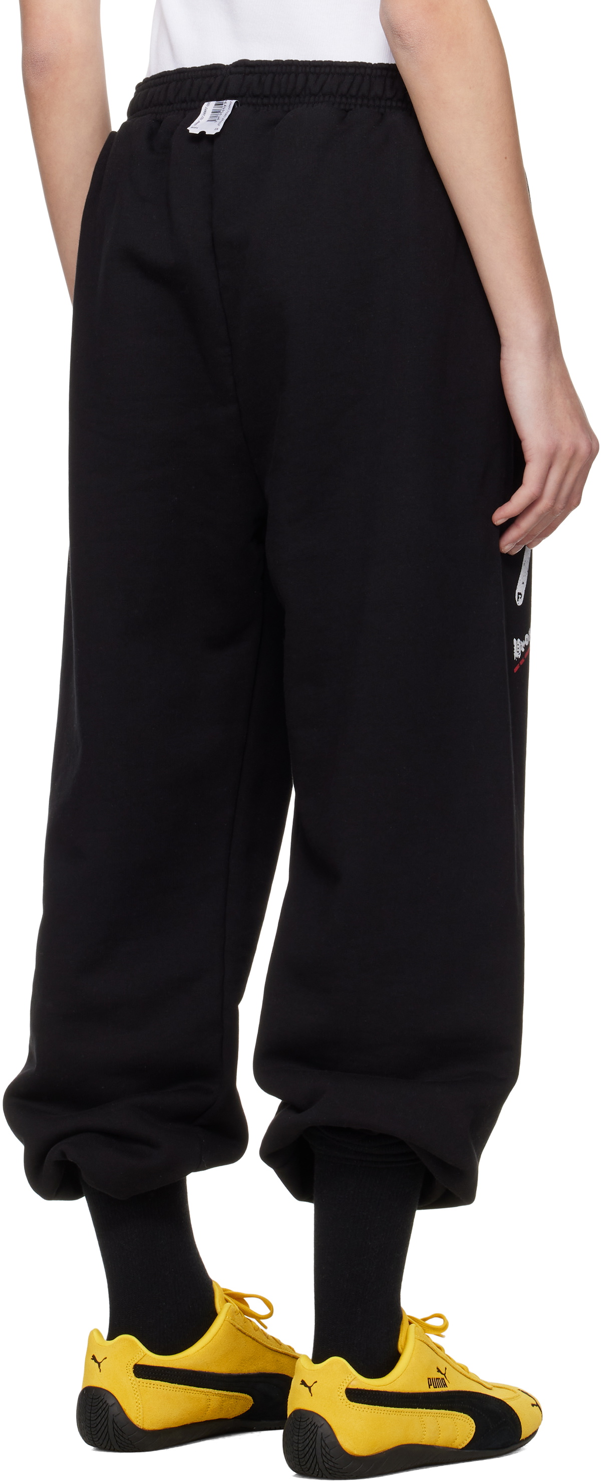 Prototypes Black '07' Cropped Lounge Pants