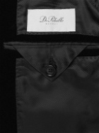 De Petrillo - Cotton-Velvet Tuxedo Jacket - Black