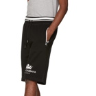 Dolce and Gabbana Black Crown Basketball Shorts