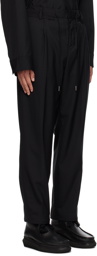 sacai Black Drawstring Trousers