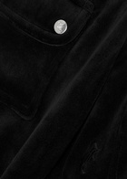 Juicy Couture Del Ray Logo Velour Sweatpants Black