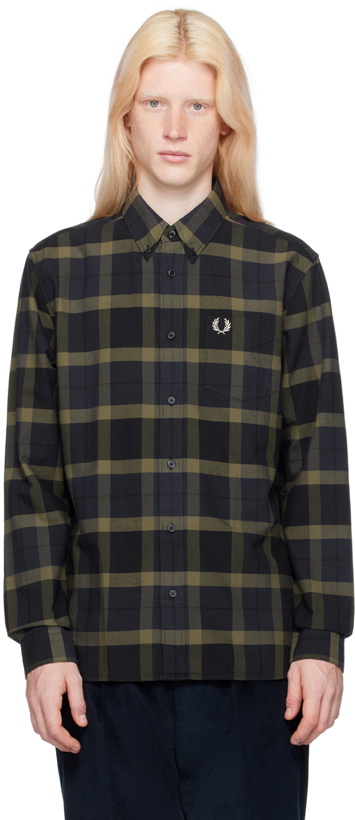 Photo: Fred Perry Green & Navy Check Shirt