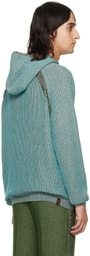 Isa Boulder Blue Slant Hoodie