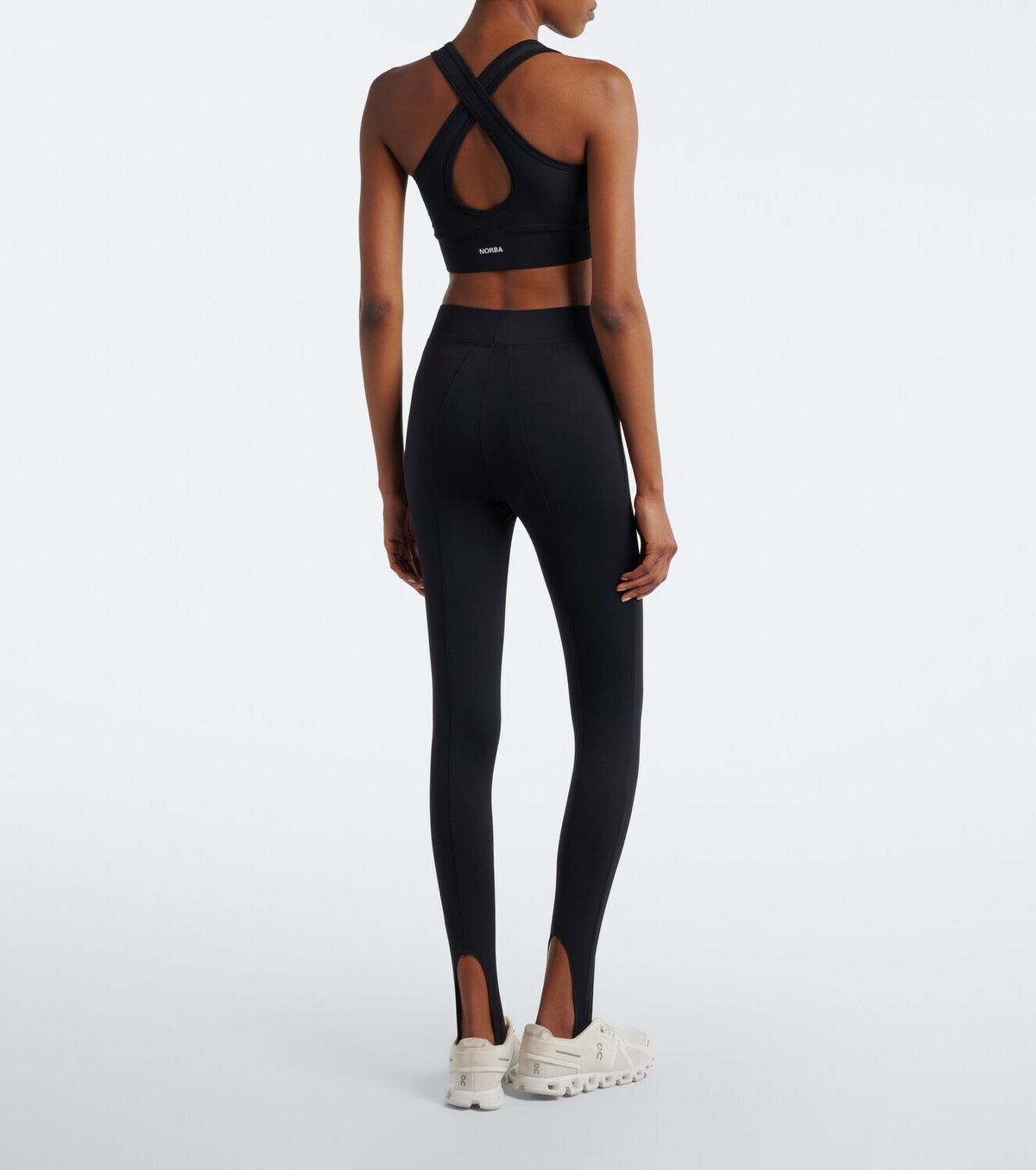 Norba High-rise stirrup leggings
