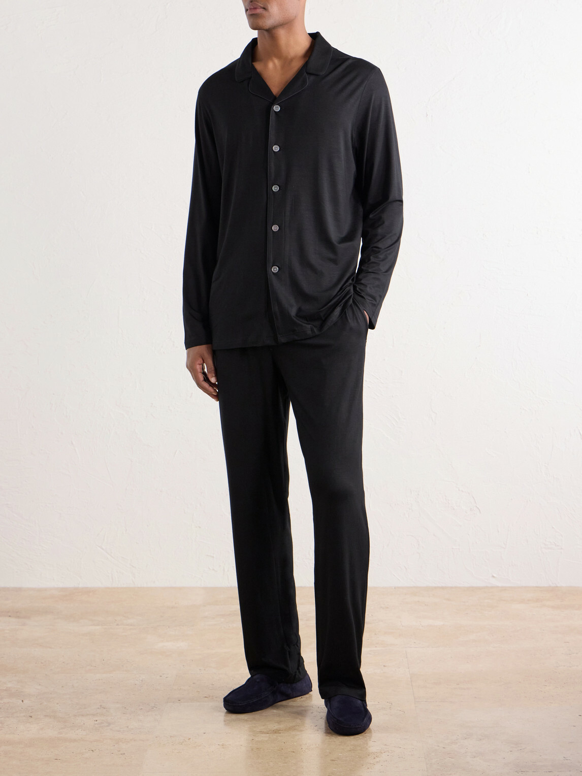 Derek Rose - Basel 1 Stretch-Modal Jersey Pyjama Set - Black