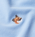 Maison Kitsuné - Cotton-Piqué Polo Shirt - Blue