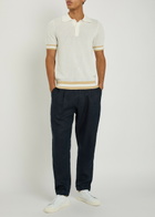 Che Quinn Open-knit Polo Shirt White