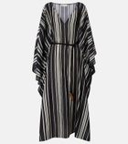 Tory Burch Striped cotton and silk kaftan