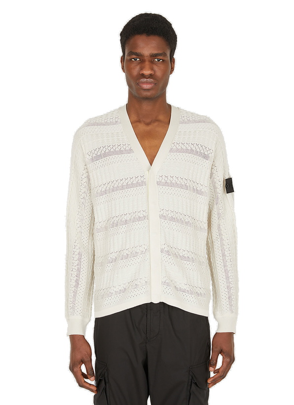 Photo: Shadow Project Aran Knit Cardigan in White