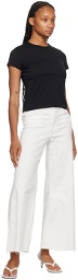 FRAME White 'Le Palazzo Crop' Jeans
