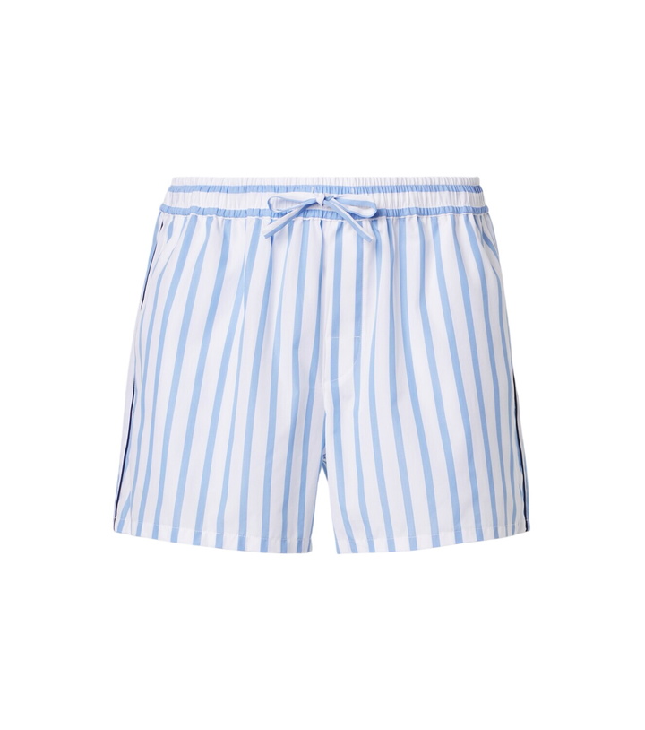 Photo: Dolce&Gabbana Striped cotton and silk poplin shorts