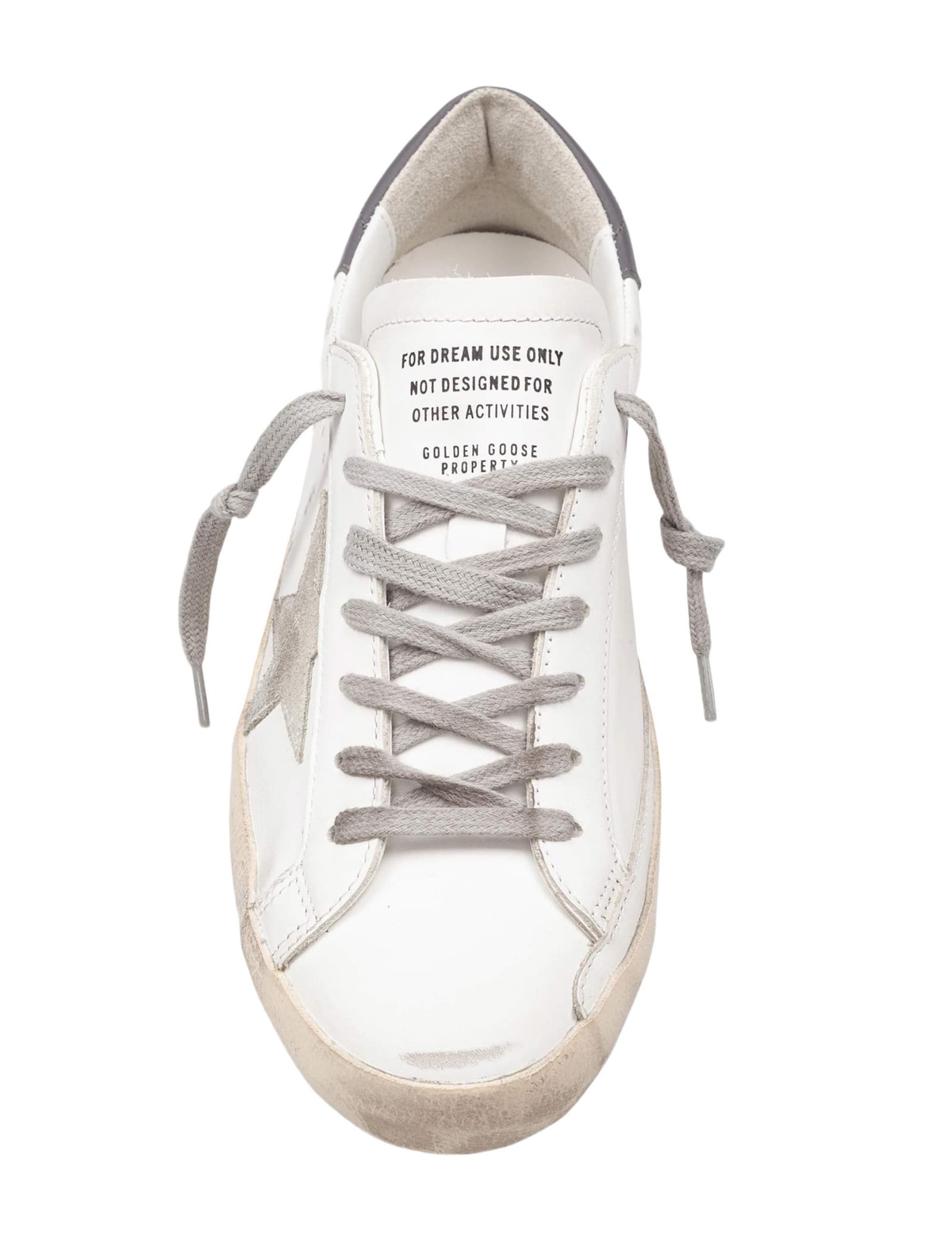 Golden Goose Sneakers Super Star In Pelle Colore Bianco/gray