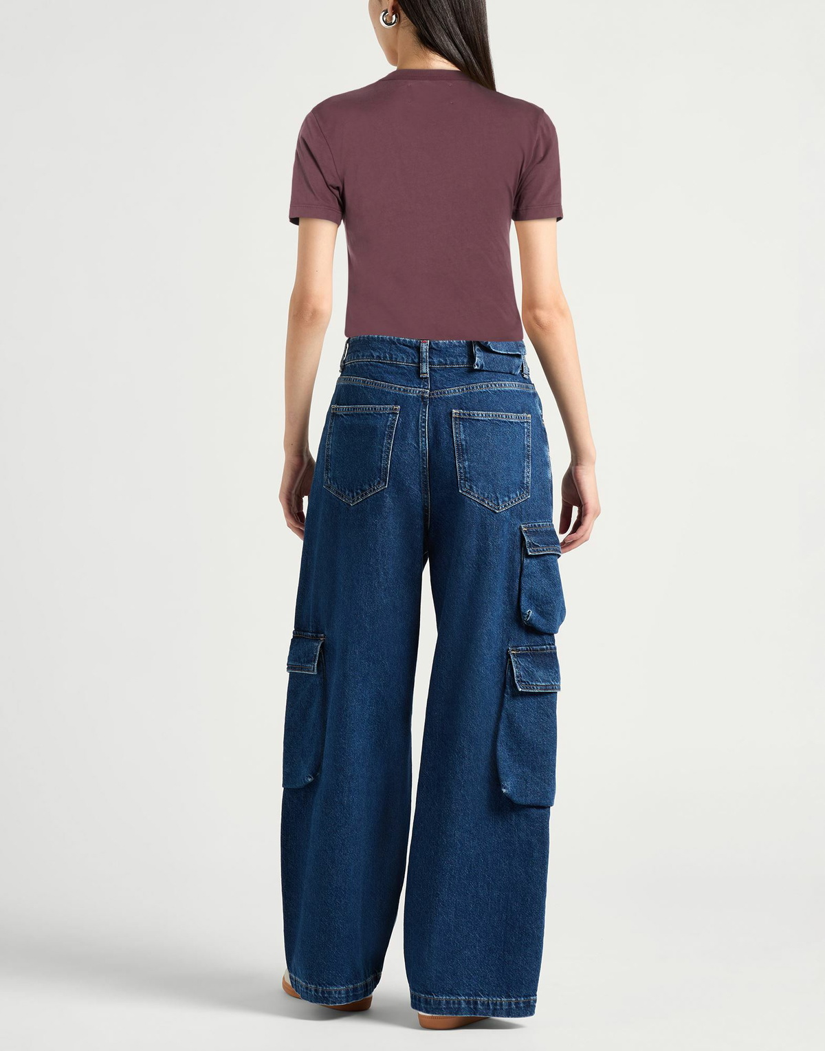 Icon Denim Womens T-shirt Plum