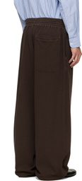 Hed Mayner Brown Embroidered Sweatpants