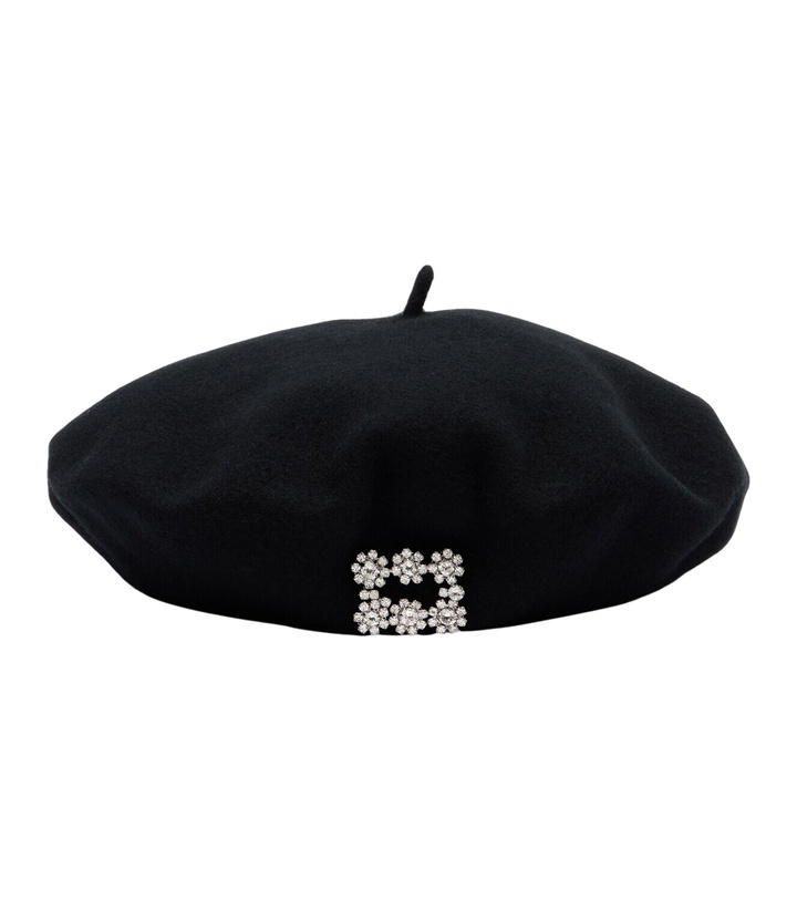 Photo: Roger Vivier Embellished wool beret