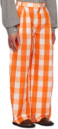 Walter Van Beirendonck Orange Sun Trousers