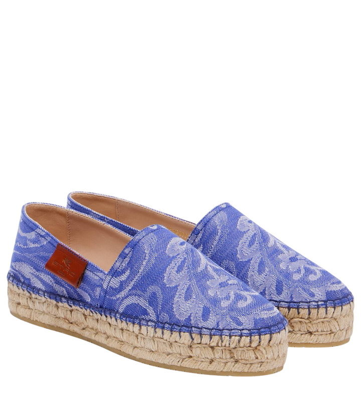 Photo: Etro Paisley denim jacquard espadrilles