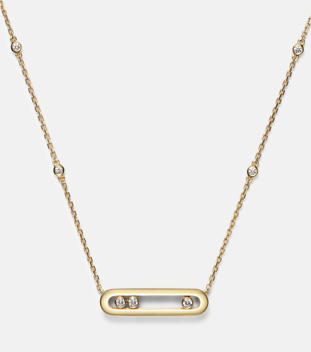 Messika Baby Move 18kt gold necklace with diamonds