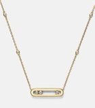 Messika Baby Move 18kt gold necklace with diamonds