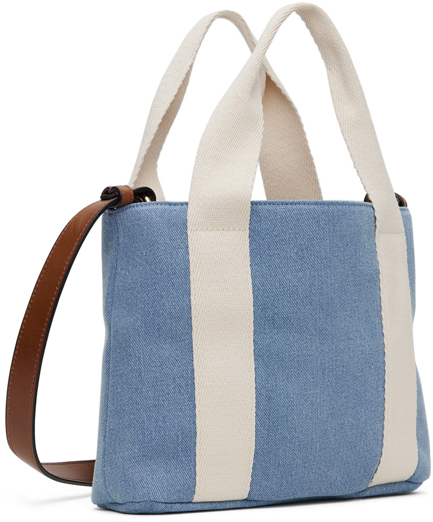 Chloé Kids Blue Printed Denim Bag