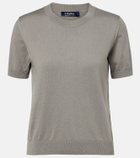 'S Max Mara Cotton, silk, and cashmere knitted top