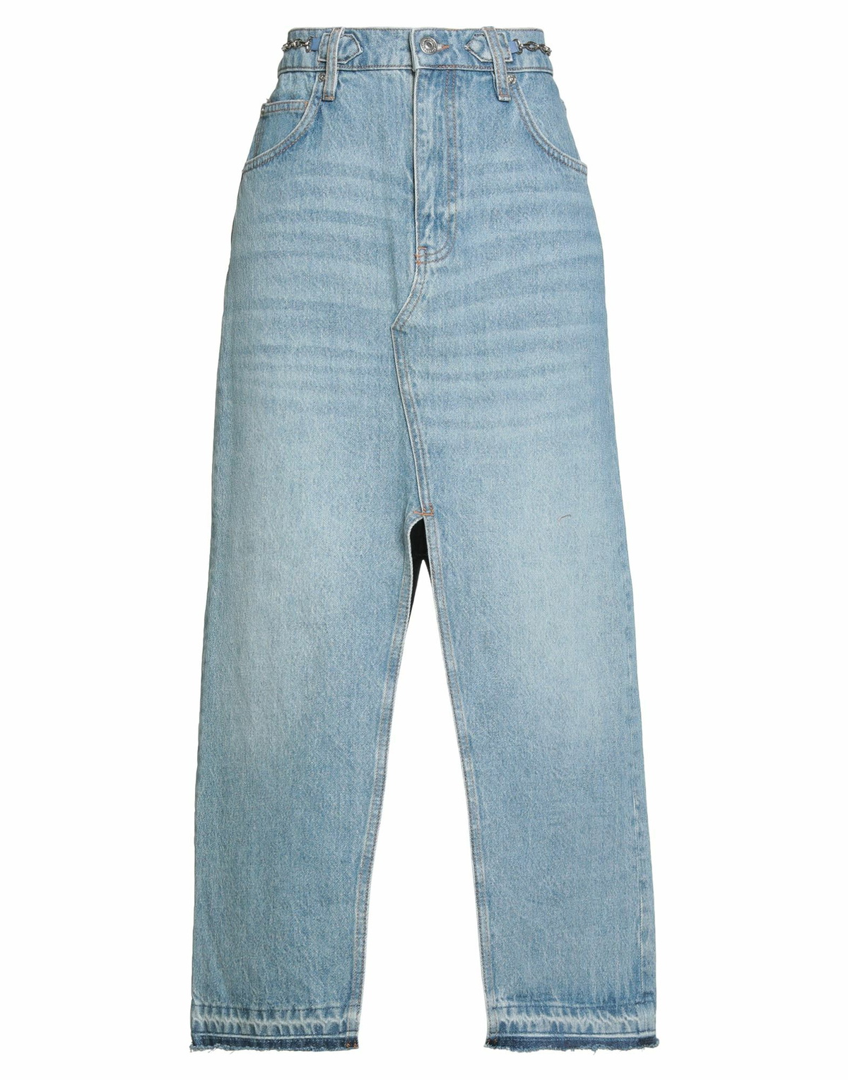 Maje Womens Denim skirt in Blue
