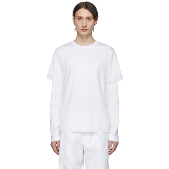 Photo: Helmut Lang White Double Long Sleeve T-Shirt